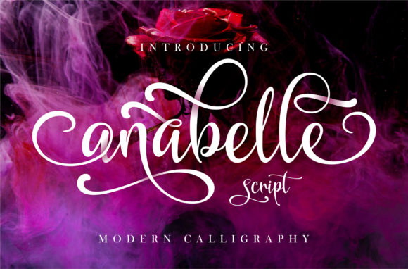 Anabelle Script Font - calligraphy font for wedding invitations