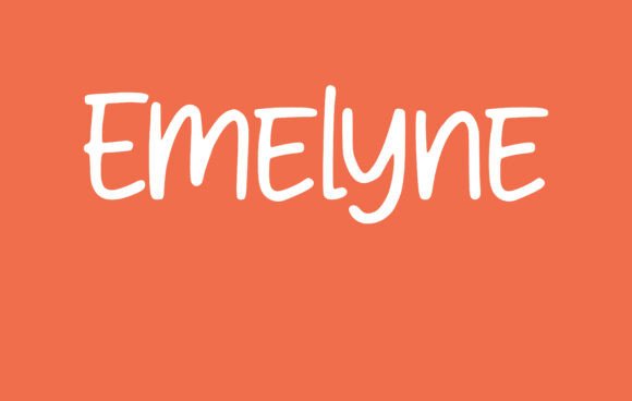 Emelyne Font - calligraphy font for wedding invitations