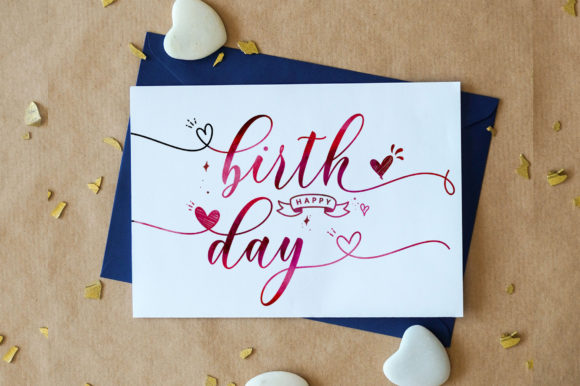 Roselya Script Font - calligraphy font for wedding invitations