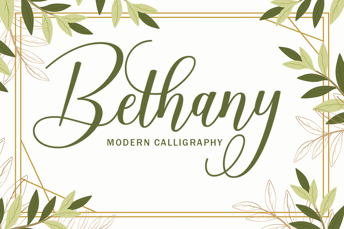 Bethany Script Font - best script font for Cricut