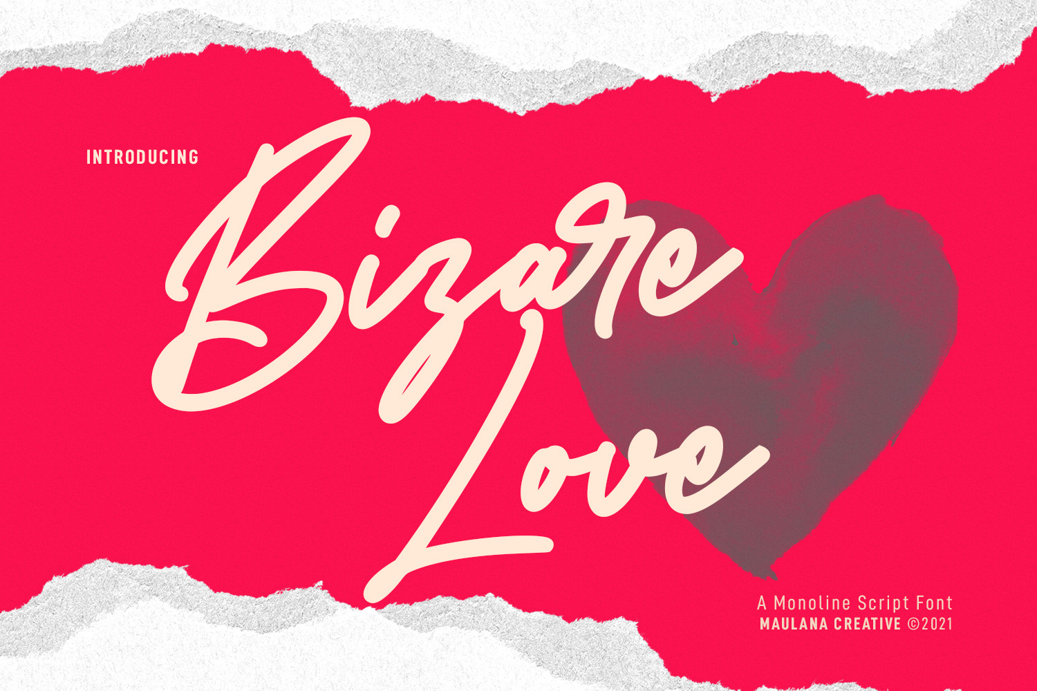 Bizare Love Monoline Script Font - best script font for Cricut