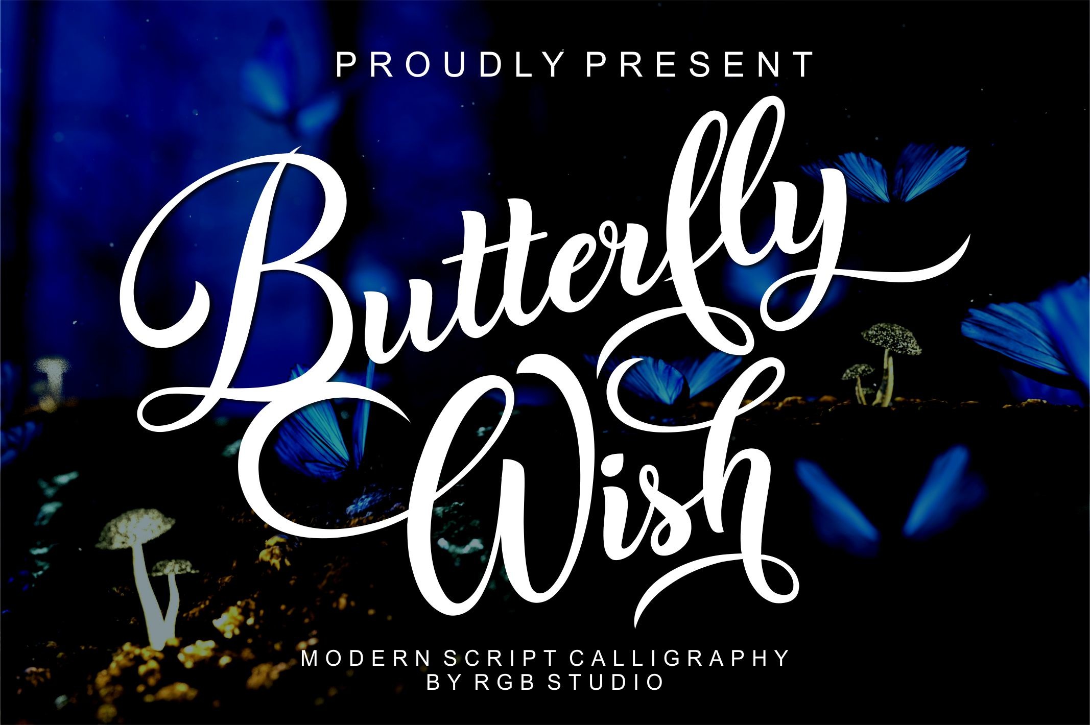 Butterfly Wish Font - best script font for Cricut