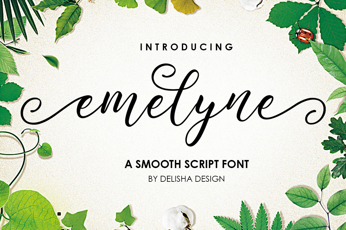 Emelyne Script Font - best script font for Cricut