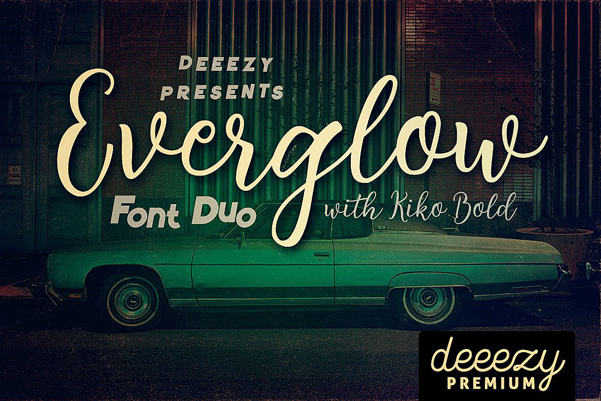 Everglow Script Font Duo - best script font for Cricut