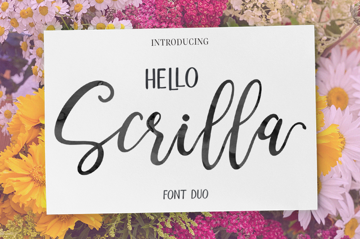 Hello Scrilla Script Font - best script font for Cricut