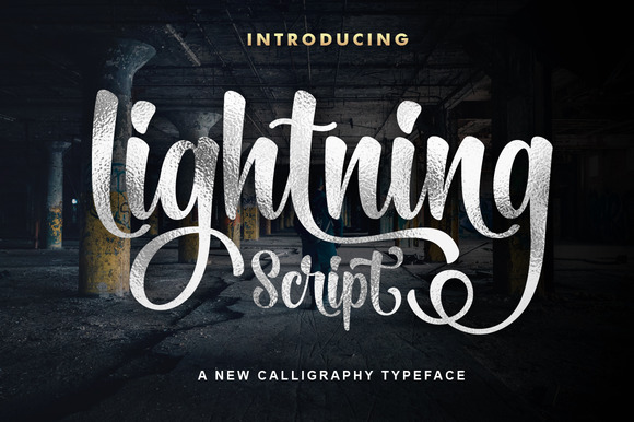 Lightning Script Font - best script font for Cricut