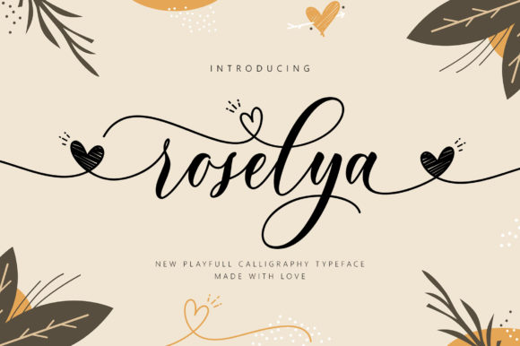 Roselya Script Font - best script font for Cricut